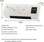  Climatiseur Portable Split 2-en-1 De 2000 W, Mini Climatiseur Mural Avec Minuterie, Ventilation Et Chauffage Rapides Et Naturels(A)