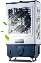  Refroidisseur D'air Par évaporation Commercial, Climatiseur à 3 Vitesses, Grand Réservoir D'eau, Oscillation à 120°, Molette De Défilement, Ventilateur De Climatisation Industriel