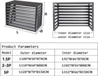 GENERIC Housse Antivol En Alliage D'aluminium Pour Climatiseur Avec Volet Extérieur Ionique Résistant Aux Intempéries Et Bouclier Sécurisé Pour Unités CVC