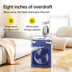  Ventilateur De Refroidissement Portable Pour Climatiseur Mini Refroidisseur D'air Par évaporation Avec Lumière LED 7 Couleurs 3 Buses Pour Bureau Table De Chevet D