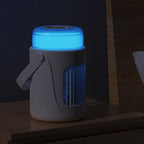  Rafraîchisseur D'air | Ventilateur Rafraîchissant Pour Lit Et Chambre - Ventilateur Humidificateur Rechargeable Avec Réservoir 0.6L Pour Bureau Chambre Tente Pique-nique Maison