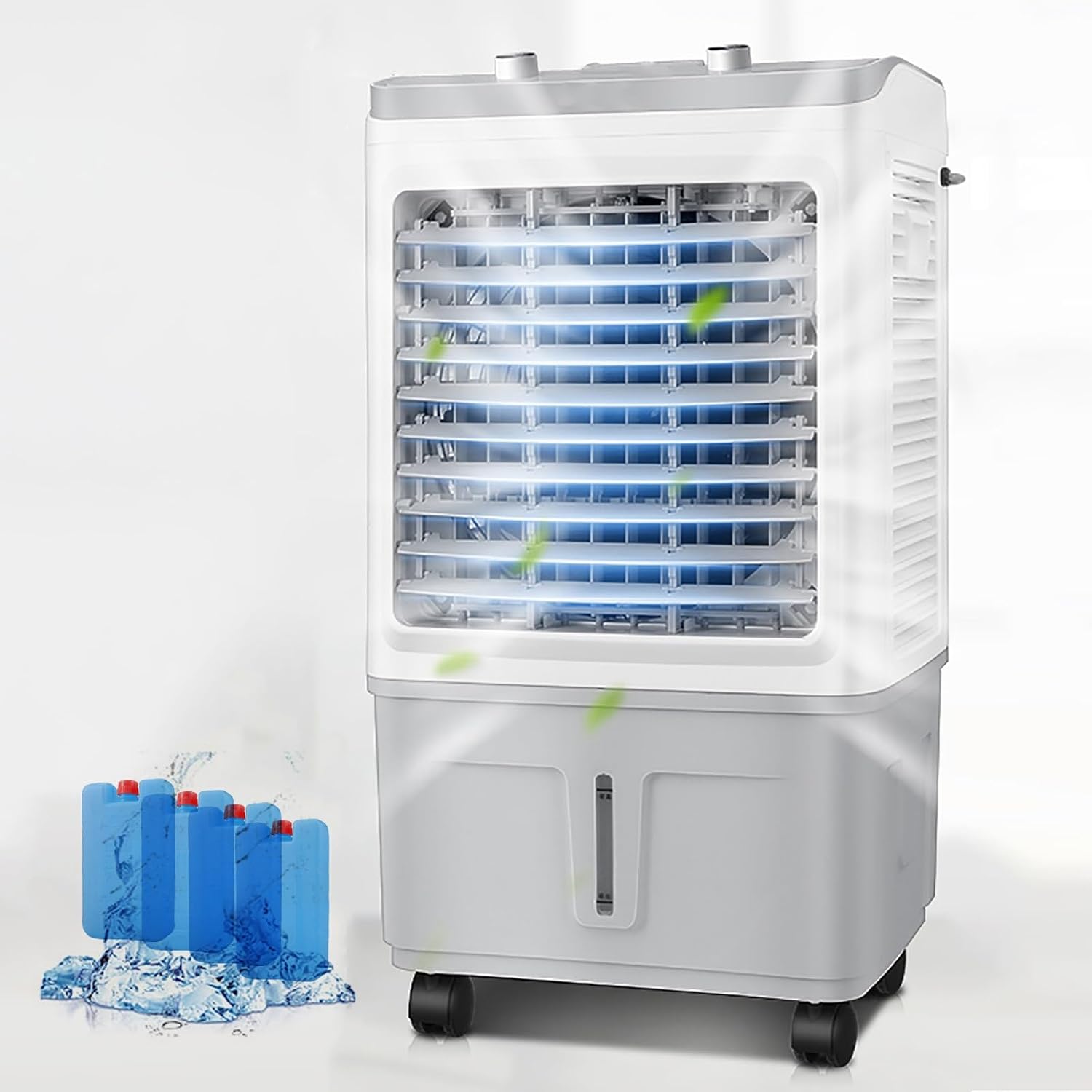  Refroidisseur D'air Portable Par évaporation Pour Chambre, Bureau Et Maison - Solution De Refroidissement écoénergétique Avec Compartiment à Glace