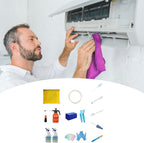  Kit De Nettoyant Climatisation Maison, 16 Nettoyeur Climatisation, Kit Nettoyage Climatisation Split, Kit Nettoyage Clim Pour Climatiseur Mural, Sac De Service De Nettoyage De Climatisation Étanche