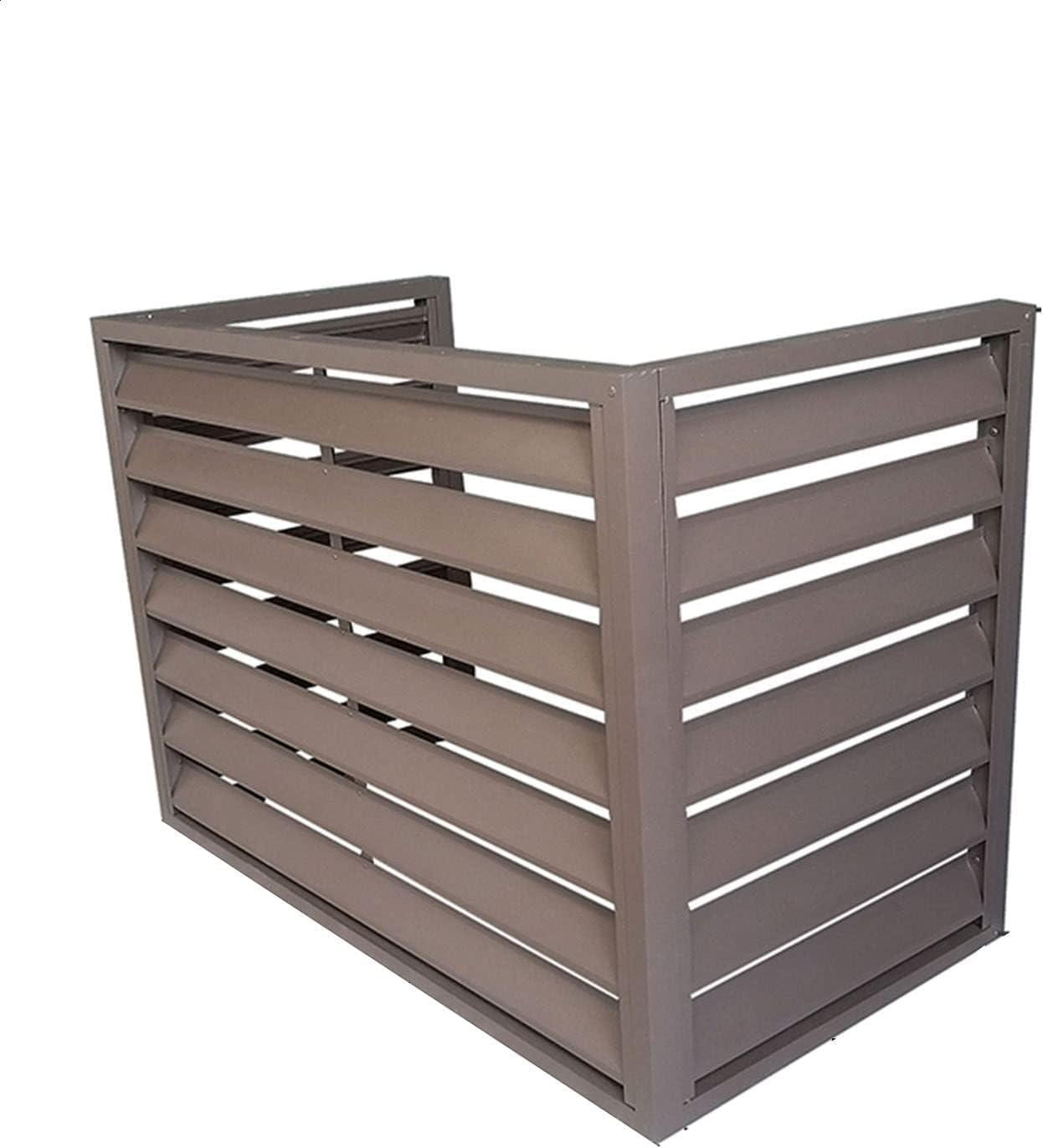 GENERIC Housse Pour Unité De Climatisation Extérieure – Protection En Aluminium Pour Climatiseur Et Pompe à Chaleur, Protection Contre Les Intempéries, Réduction Du Bruit, étagère Pour Plantes Et Design
