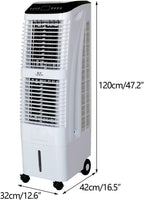  Climatiseur Portable Sur Pied Avec Roues, Ventilateur à 3 Vitesses, Fonctionnement Silencieux, Télécommande, Réservoir D'eau De 30 L Pour La Maison, Le Bureau Et La Chambre à Coucher