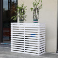 GENERIC Housse De Protection Pour Climatiseur D'extérieur En Bois – Capuche à Persiennes Et Support En Bois Massif Multifonction Pour Fleurs Taille A-105 X 45 X 95 Cm Protection Contre Les Intempéries