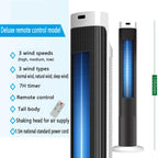  Climatiseur Portable Silencieux Ventilateur D'air Froid Qui Souffle De L'Air Froid Avec 3 Vitesses Et 3 Modes, Ventilateur Tour Sans Lames Oscillant à 80° Pour Chambre, Bureau à Domicile