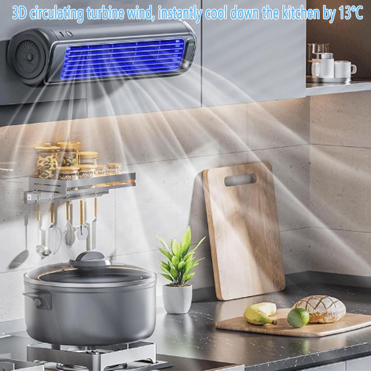GENERIC Refroidisseur D'air Portable Avec USB, 3 Niveaux De Ventilateur Et Fonctionnement Silencieux.Ventilateur De Bureau Compact Sans Installation.Idéal Pour Le Bureau, La Chambre Et Le Voyage.Brise Fraîche