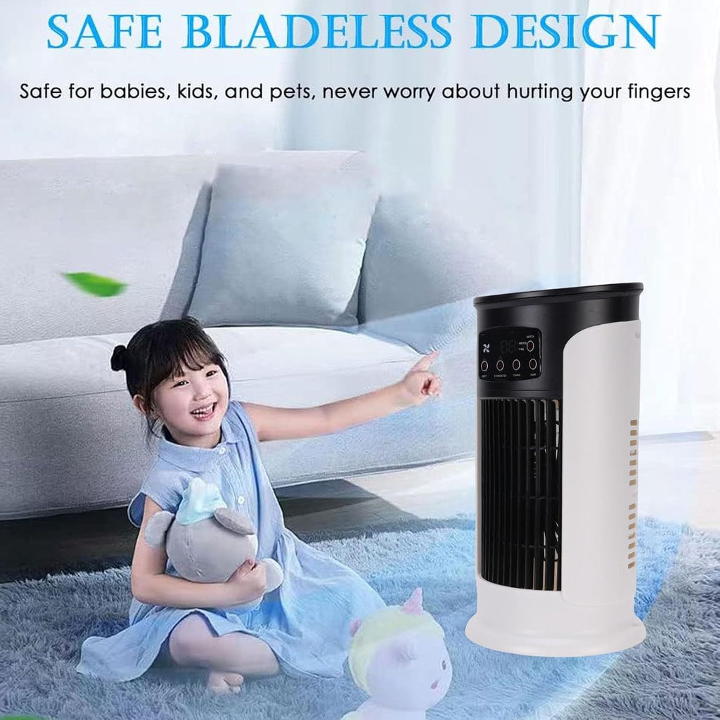  Srliya Climatiseur Portable 3 En 1 Avec 6 Vitesses, Réservoir D'eau De 300 Ml, Alimentation USB, Humidificateur Et Purificateur D'air Par évaporation, Filtre Intégré, Idéal Pour L