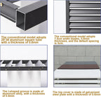 GENERIC Couvercle De Climatiseur Et Pompe à Chaleur En Aluminium Robuste, Mini Housse De Climatisation Fendue, Protection Contre Le Bruit Pour Les Unités Extérieures, Utilisation En Intérieur/extérieur