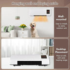  Ventilateur De Refroidissement Mural 2-en-1 Climatiseur Portable, Plug & Play D'économie D'énergie, Refroidisseur D'air Silencieux Pour La Chambre De Bureau à Domicile, Blanc 54x20cm