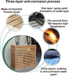 GENERIC Housse De Climatiseur Extérieur - Support En Bois Massif Et Fleur Pour Climatisation Portable -, Résistant Aux Intempéries, Design Décoratif (couleur : Bleu)