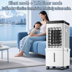 GENERIC Refroidisseur D'air Portable à évaporation Avec Oscillation à 90°, 4 Blocs De Glace, Télécommande, 3 Modes, 3 Vitesses Et Minuterie De 7,5 H Pour La Maison Et Le Bureau