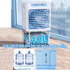 GENERIC Climatiseur évaporatif Portable, 3 Vitesses, Oscillation à 120°, Grand Réservoir D'eau, Télécommande, Ventilateur De Refroidissement à Faible Bruit Pour Intérieur/extérieur