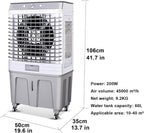  Climatiseur Portable, Rafraîchisseur D'air Par évaporation à 3 Vitesses, Réservoir D'eau De 80 L, Diffusion D'air Grand Angle De 120°, Portée De Refroidissement De 20 M,