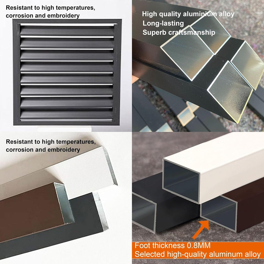 Housse De Protection En Aluminium Pour Climatiseur Mini-Split - Protection De L'unité Extérieure, Protection De La Pompe à Chaleur, Protection Résistante Aux Intempéries,