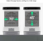  Climatiseur Mobile, Refroidisseur D'air Par évaporation 3 En 1, 3 Vitesses De Vent, Réservoir D'eau De 50 L, Avec 6 Glacières Et Télécommande, Minuterie De 1 à 7 H, Ventilateur Portable