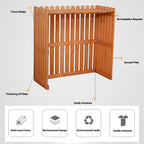  Brise-Vue Extérieur Pour Climatiseur, Grille De Protection Pour Climatiseurs Et Pompes à Chaleur, étagère De Jardin, Rangement De Plantes, Protection Environnementale, 9 Couleurs
