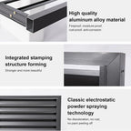 GENERIC Housse En Aluminium Pour Climatiseur – Protection Pour Pompe à Chaleur Extérieure Et Intérieure – Clôture Grise élégante Pour Dissimulation – Matériau Extérieur Résistant Aux Intempéries