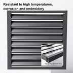 GENERIC Housse De Climatiseur – Protection Décorative En Aluminium Pour Pompe à Chaleur Extérieure – Protection élégante Pour La Maison Et L'extérieur – Housse De Clôture Résistante Aux Intempéries