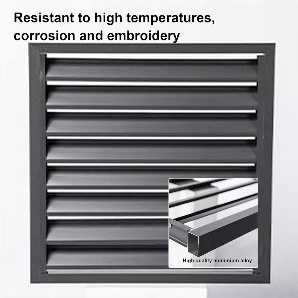 GENERIC Housse Décorative Pour Climatiseur Extérieur En Aluminium Pour Pompe à Chaleur - Protection Contre Les Intempéries Pour Systèmes CVC Domestiques.