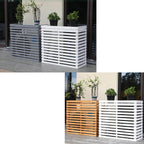  Housses Décoratives Pour Climatiseur Pour Une Utilisation En Extérieur – Housse En Bois Pour Unité De Climatisation Et Support De Plante Avec Protection Supérieure – Housses De Clôture élégantes Pour