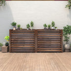 GENERIC Housse De Protection Anti-corrosion Pour Climatiseur Extérieur En Bois Massif Pour Plantes Et Balcons - 100 X 43 X 94 Cm