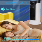  Srliya Climatiseur Portable 3 En 1 Avec 6 Vitesses, Réservoir D'eau De 300 Ml, Alimentation USB, Humidificateur Et Purificateur D'air Par évaporation, Filtre Intégré, Idéal Pour L