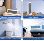 GENERIC Refroidisseur D'air Portable Avec Ventilateur D'évaporation à Distance, Sans Lame, 3 Vitesses, Fonctionnement Silencieux Pour La Chambre De Bureau à Domicile, Support Mural