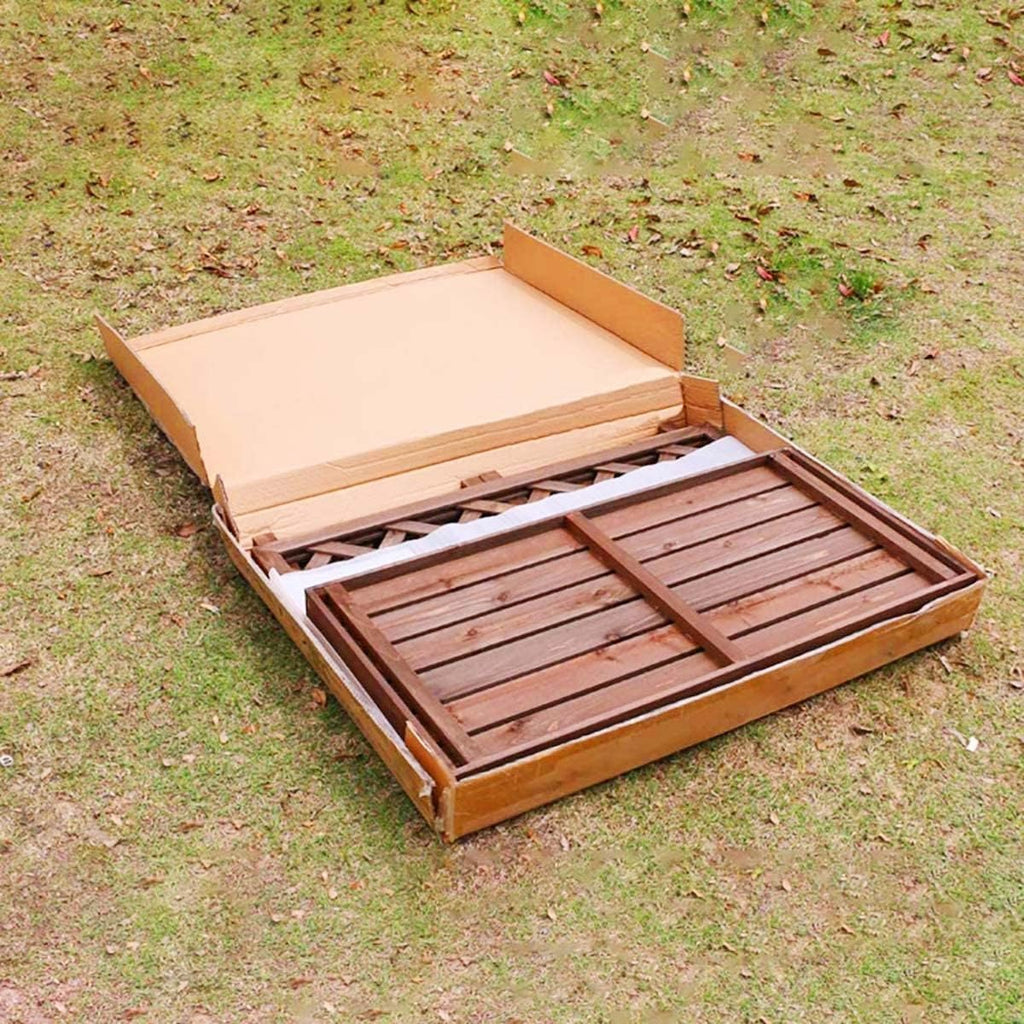 GENERIC Grille De Protection En Bois Massif Pour Climatiseur - 100 X 43 X 94 Cm