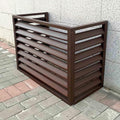  Housse De Climatiseur Extérieur, Abri De Pompe à Chaleur En Aluminium Résistant Aux Intempéries, Décoratif, Housse De Climatisation Réduisant Le Bruit, Protection Extérieure Pour Unités CVC