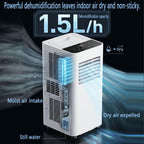  Climatiseur Portable 7000 BTU Pour Les Chambres Jusqu'à 300 Sq.ft, Unité De Climatisation Intelligente Avec Télécommande, Refroidissement Rapide, Déshumidificateur, Mode De Sommeil Silencieux, Kit De