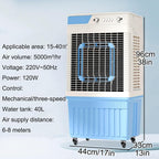GENERIC 3 En 1 Refroidisseur D'air évaporatif, Ventilateur De Refroidissement De Marais De 30L Avec Des Boîtes à Glace, Réglages à 3 Vitesses, Sortie Oscillante 150 ° Pour Garage, Atelier, Refroidissement De