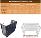  Housse De Protection Décorative En Aluminium Pour Climatiseur Extérieur Et Pompe à Chaleur - Pour Unités De Climatisation Et Ordures - Utilisation En Intérieur/extérieur
