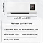  Mini Climatiseur Mural, Unité De Refroidissement Et De Chauffage Portable, Fonctionnement Silencieux 30dB Avec Télécommande, Minuterie Intelligente Pour Le Bureau De Chambre à Coucher Salon Confort