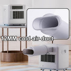  Portable AC 14000 BTU Écran Tactile Sans Fenêtre Besoin D'énergie Efficace Ventilateur D'air Froid Pour Bureau à Chambre à Coucher Compact Unité De Refroidissement Silencieuse