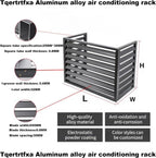  Housse De Pompe à Chaleur En Aluminium Pour Climatiseurs Extérieurs – Bouclier De Protection Résistant Aux Intempéries Pour L'installation De La Climatisation Et Léger, Idéal Pour Un Usage Domestique