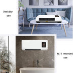  Climatisation Murale Compact Avec Télécommande, Fonctionnement 30dB Silencieux, Chauffage Et Refroidissement, Affichage à écran Tactile, Pour Chambre Et Bureau, Installation Facile, Haute Efficacité,