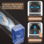  Climatiseur Portable Rafraichisseur D'Air Mobile Doté De Réservoirs D'eau De 20/30/40 Litres Et D'une Diffusion D'air Silencieuse Jusqu'à 10 Mètres De Distance Il Convient Aux Maison 16.9*12.6*31.5in