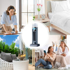  Ventilateur De Climatiseur – Refroidisseur D'air Par Évaporation Sans Pales, Ventilateur De Refroidissement Avec Minuterie À Distance, Système D'humidification D'espace Silencieux | Dispositif De Refr