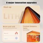  Climatiseur Portable Split 2000 W Avec Ventilation Naturelle Rapide Et Chauffage, Mini Climatiseur Mural 2 En 1(A)