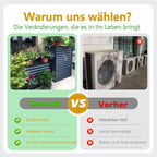  Housse Pour Climatiseur Extérieur – Garniture De Pompe à Chaleur – Dessus Plat En Aluminium Marron – Compatible Avec L100/W50/H70 (1,5P) – Protège Votre Unité De Climatisation Contre Les éléments