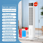  Refroidisseur D'air Colonne Refroidisseur Humidificateur Et Ventilateur Climatiseur Mobile Portable Avec Capacité De 4.5L 3 Vitesses Oscillation Automatique à 80º Roues Multidirectionnelles Blanc