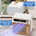 GENERIC Climatiseur Split Portable 5000 Btu, Unité De Climatisation De Camping Silencieuse Avec WiFi Et Télécommande, Minuterie De 12 H Et Débit D’Air De 130 M³/h, Rafraîchisseur D’Air Sans Tuyau Pou 1m Tube