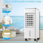  Climatiseur Portable 3 En 1 Sur Roulettes Avec Ventilateur Et Humidificateur, Minuterie 8 H, 3 Vitesses, Oscillation à 90°, Rafraîchisseur D'air Par évaporation Pour La Maison, Le Bureau Ou La Chamb