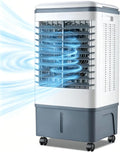 GENERIC Refroidisseur D'air Et Ventilateur Portables, Roulettes Roulantes à 360°, Oscillation à 120°, Réservoir De 20 L, 3 Vitesses, Refroidissement De 1177 CFM, Idéal For Appartement Et Bureau