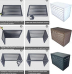 GENERIC Coque En Aluminium Pour Mini Unités Séparées, Protection De Climatiseur Extérieur, Housse De Pompe à Chaleur Résistante Aux Intempéries, Protection Contre Les UV, Utilisation En Toutes Saisons