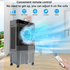  Climatiseur Portable Avec Télécommande, 3 Vitesses De Ventilation, Fonction Oscillante, Minuterie 12 Heures, Modes Ventilation Naturelle Et Humidification Pour La Maison