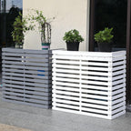 GENERIC Housse De Protection Pour Climatiseur D'extérieur En Bois Massif Avec Persiennes Pour Climatiseurs