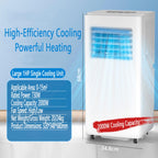  Unité De Climatisation Portable Avec Ventilateur Déshumidificateur 7000BTU Smart Cooling Pour La Chambre à Coucher Fonctionnement Silencieux Facile Setup Sleep Mode Window Kit Inclus